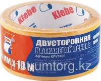 Лента клеящая двусторонняя, 38 х 25, на тканевой основе